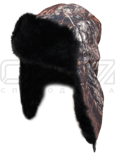 Шапка-ушанка цв.лес 1 тк.алова