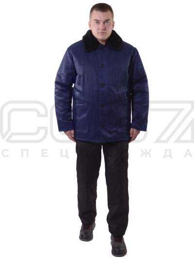 Куртка рабочая зимняя Арматур цв.тёмно-синий тк.темп (1)