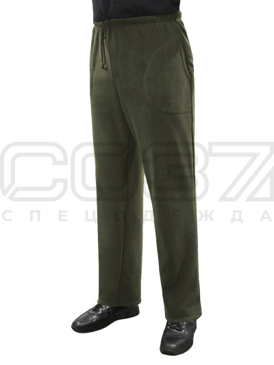 Брюки мужские Comfort цв.олива тк.флис 1