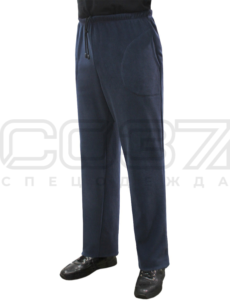 Брюки мужские Comfort цв.тёмно-синий тк.флис 1